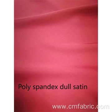 Woven Polyester Spandex Dull Satin Fake Acetate Fabric